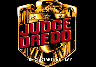 Заставка игры Judge Dredd